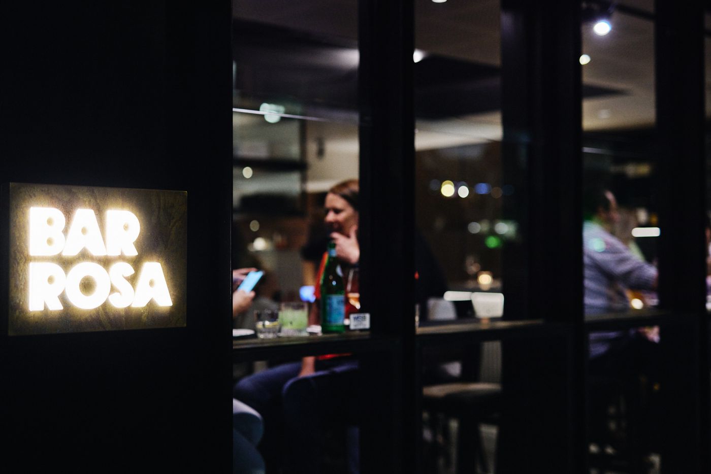 Looking into Bar Rosa in Brisbane