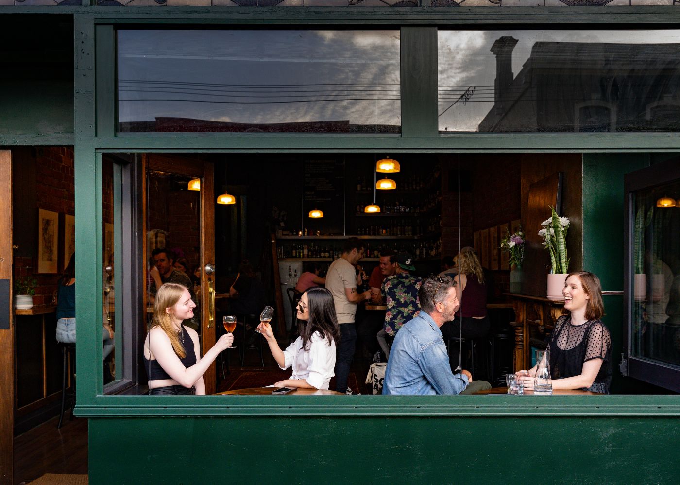 The open front windows at Goodwater in Melbourne