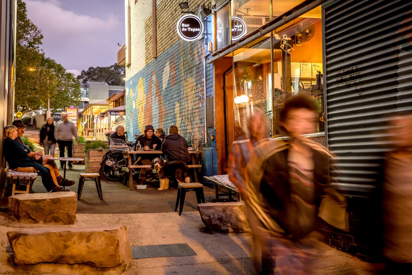 Outdoor seating at Little Drop of Poison