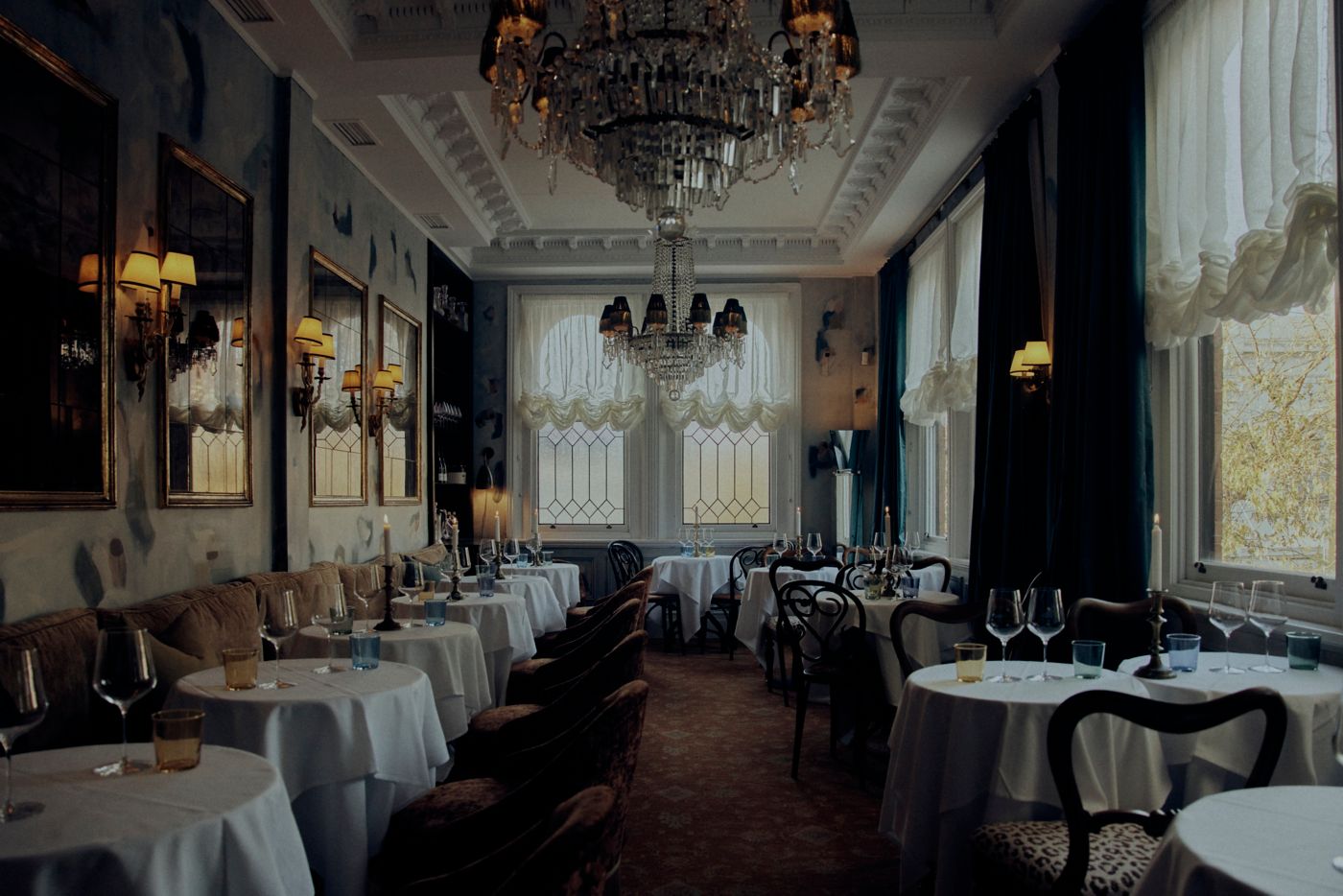 Inside the striking dining room at Gigi in Melbourne