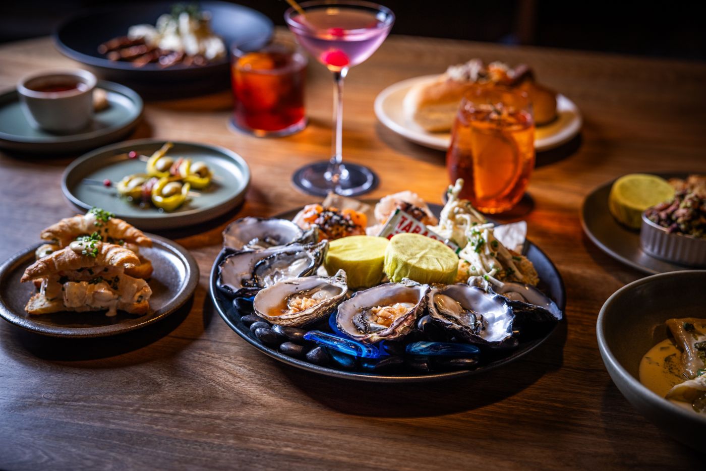 Drinks and dishes at Brisbane's Midtown