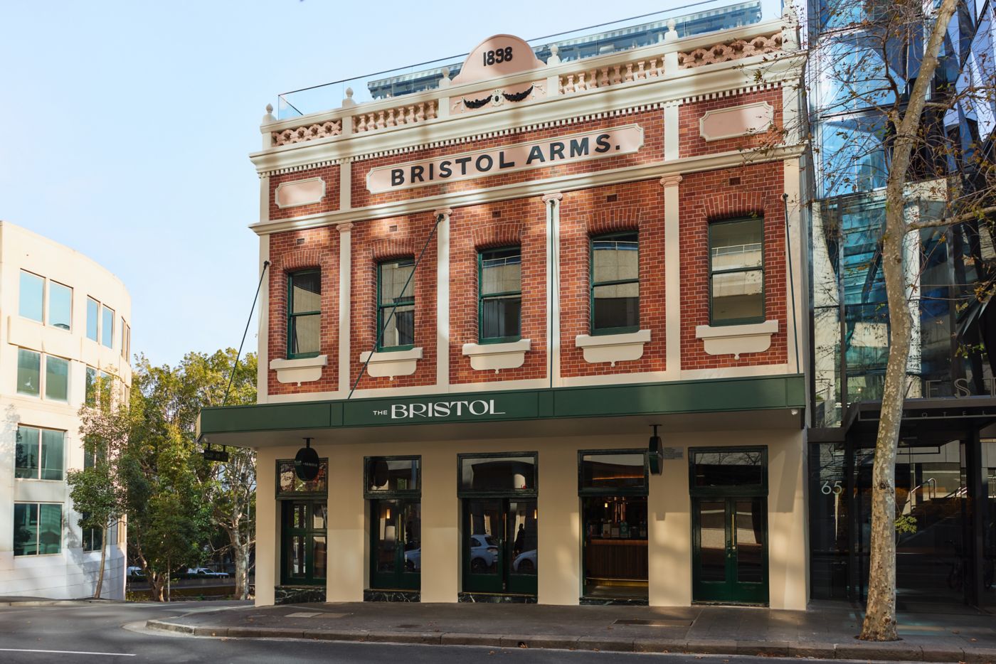 The facade of the newly revamped Sydney venue, The Bristol
