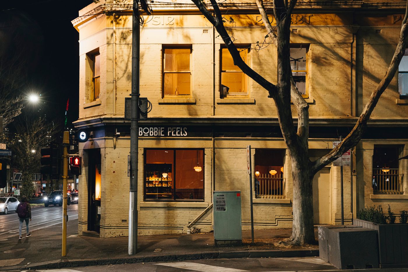 The facade of Bobbie Peels in North Melbourne