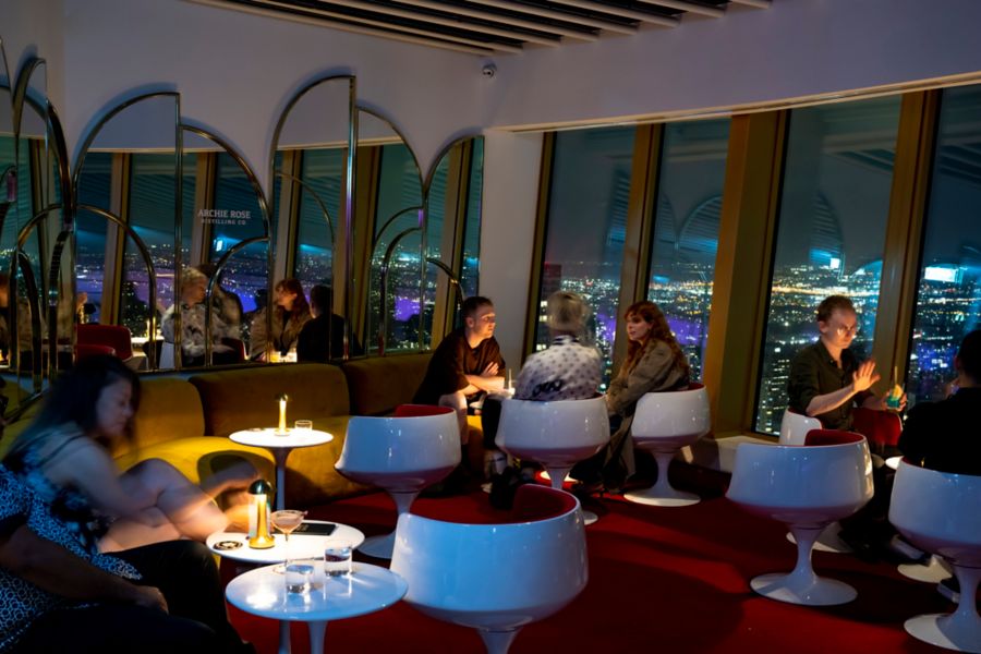 The night crowd at Bar 83 in Sydney