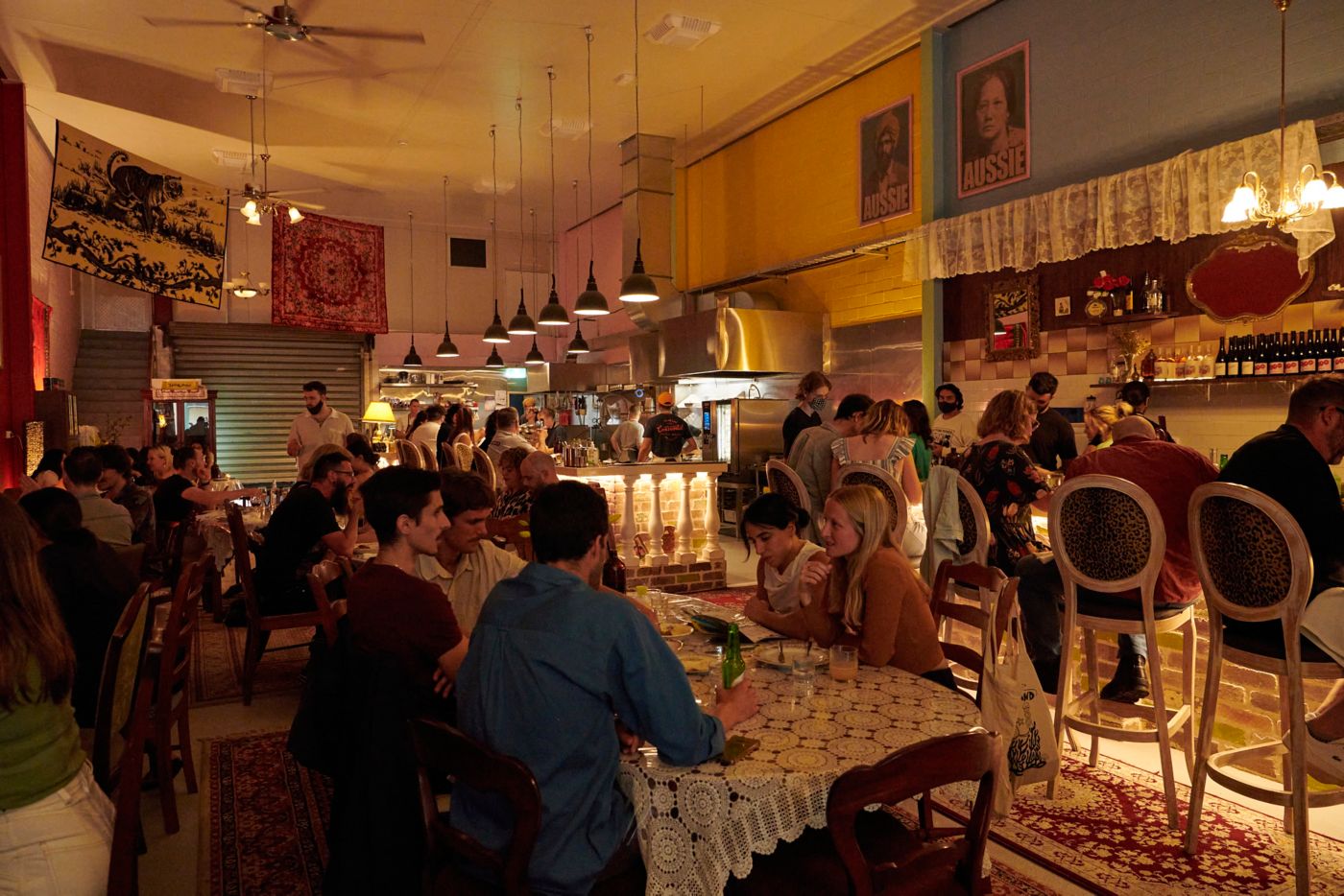 Inside Baba's Place restaurant in Sydney