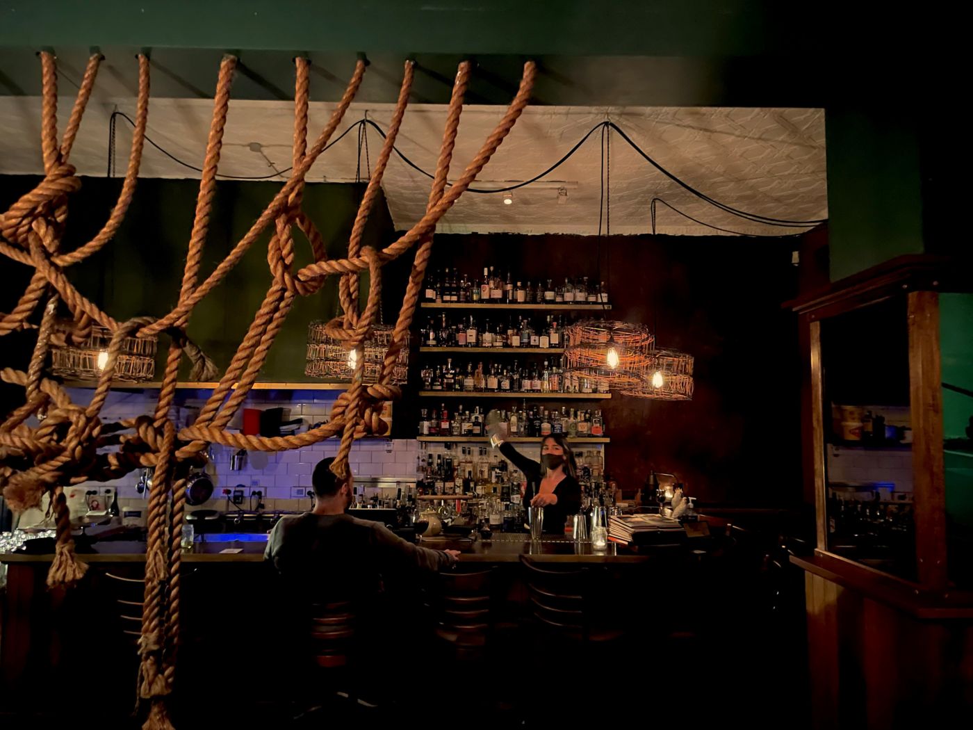 The bar at Bad Frankie in Fitzroy