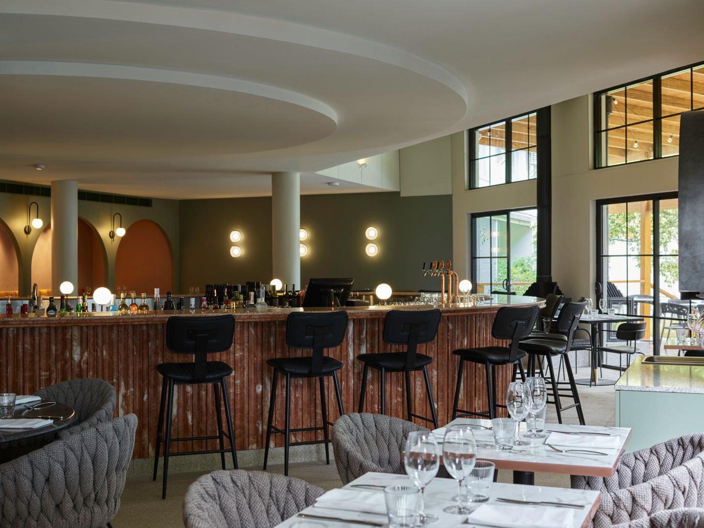 The setting at Blaq in the Blue Mountains of NSW