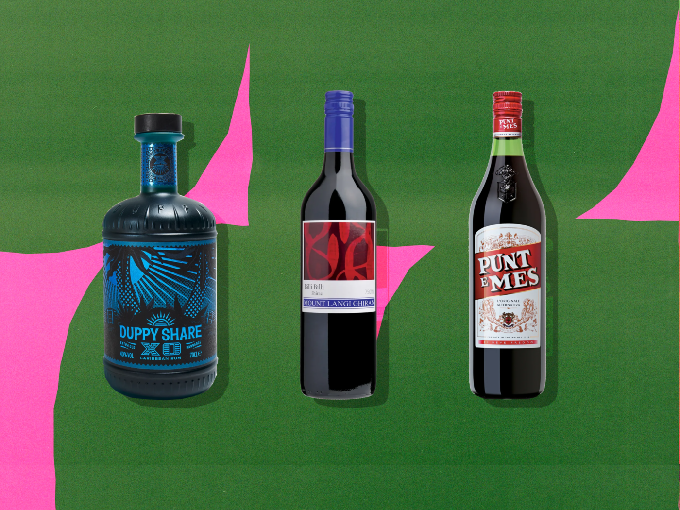 Three gift ideas for Father's Day against a green background