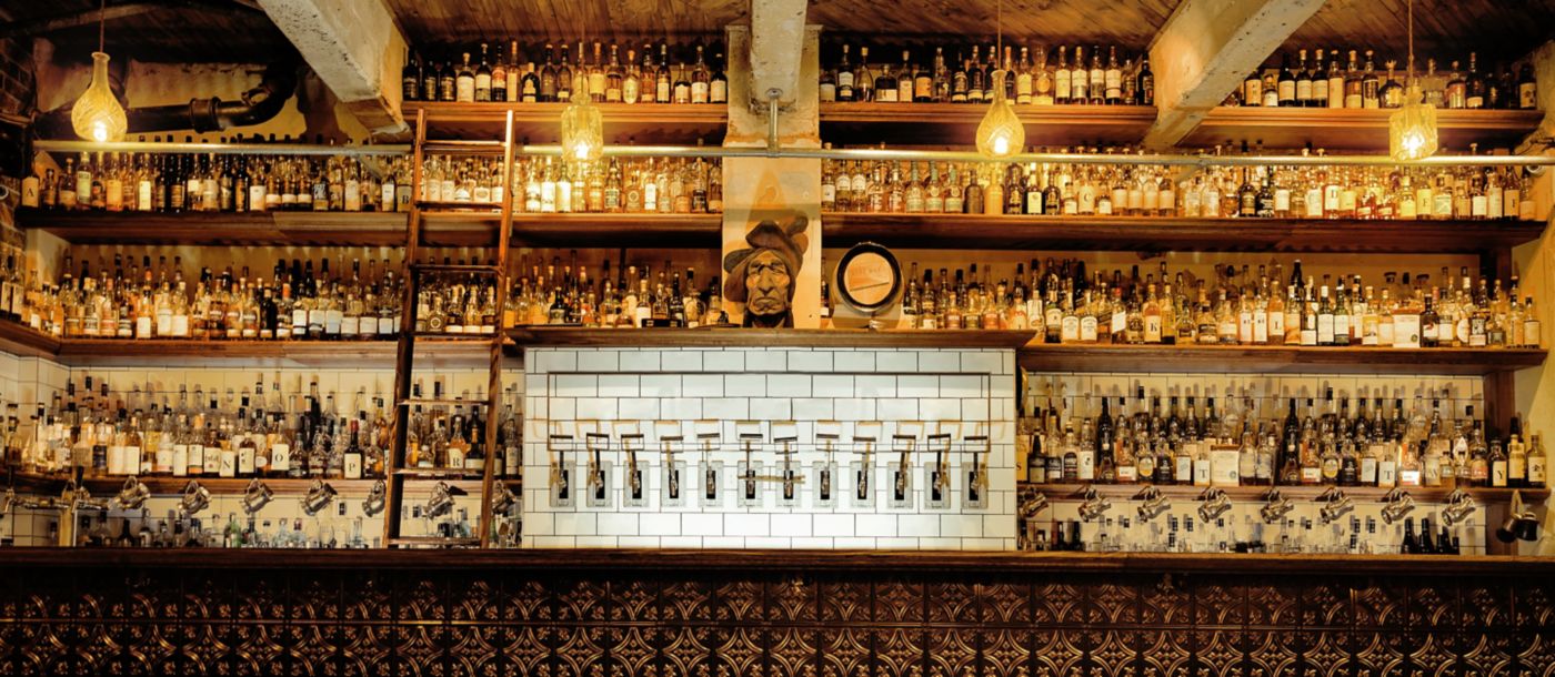 The impressive collection of spirits at Boilermaker House in Melbourne
