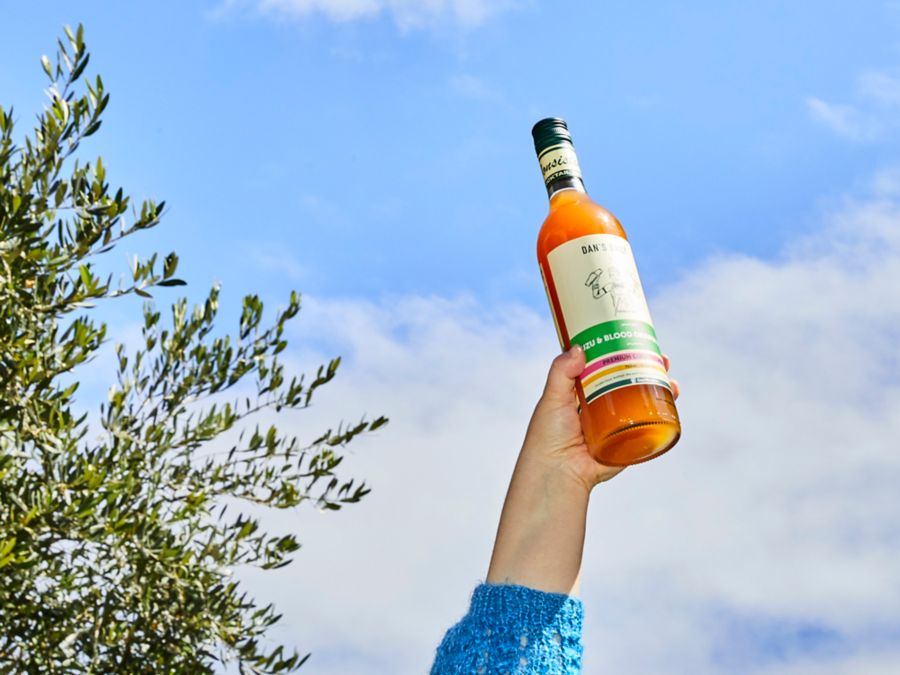 A bottle of Yuzu and Blood Orange Sour