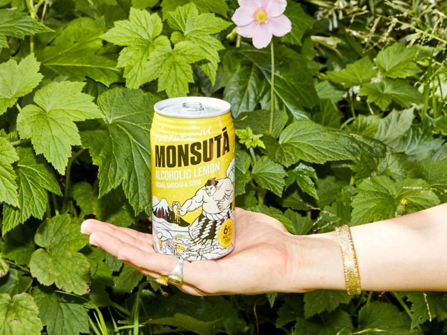 A can of Monsuta Lemon Chūhai