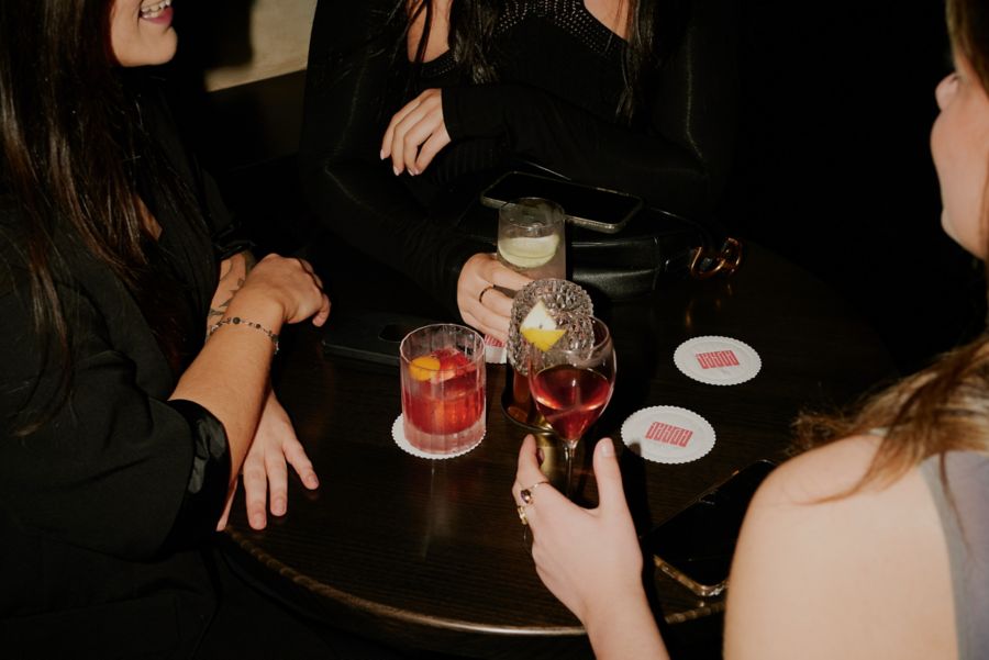 Enjoying drinks at Jayda