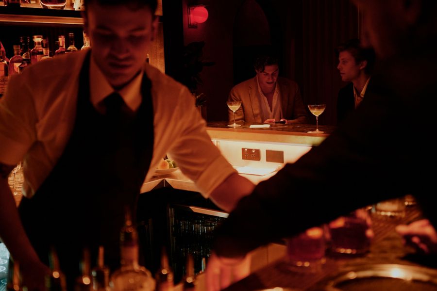 Behind the bar at Jayda