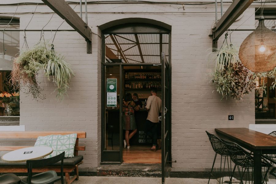 The indoor seating arrangement at Healesville Hotel