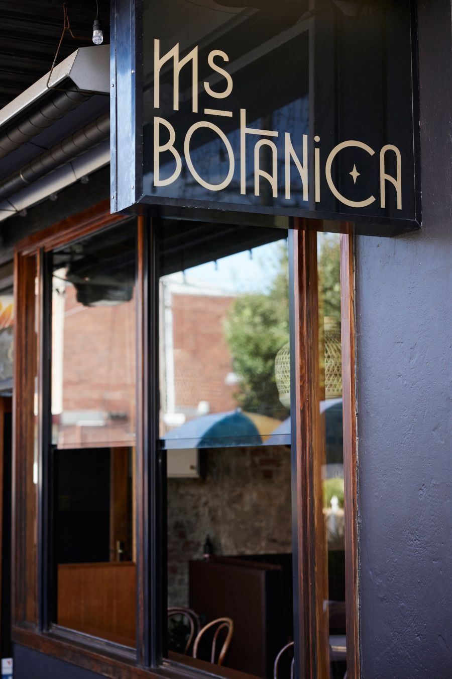 The entrance to Ms Botanica in Yarraville