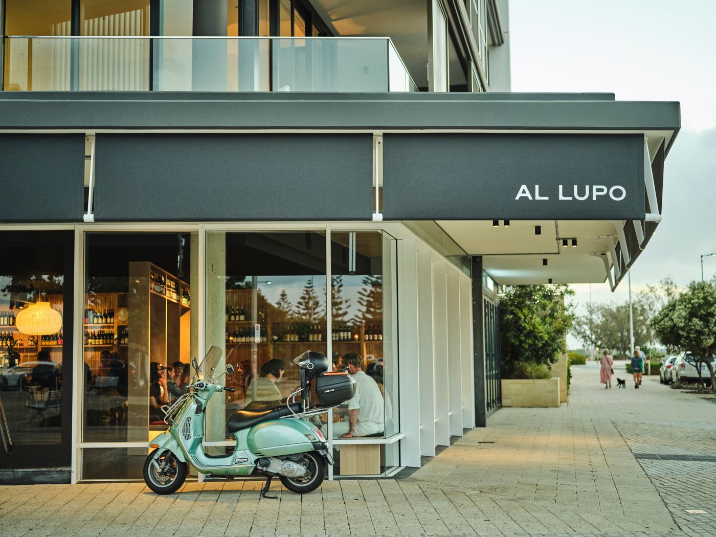 The facade of Al Lupo in North Fremantle