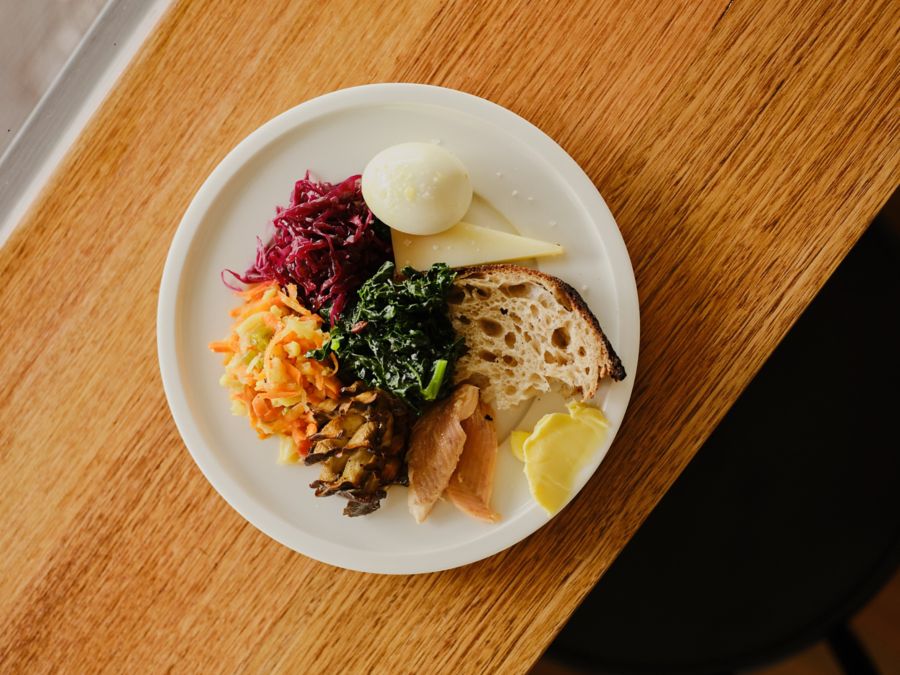 A breakfast dish at Sunhands, Carlton