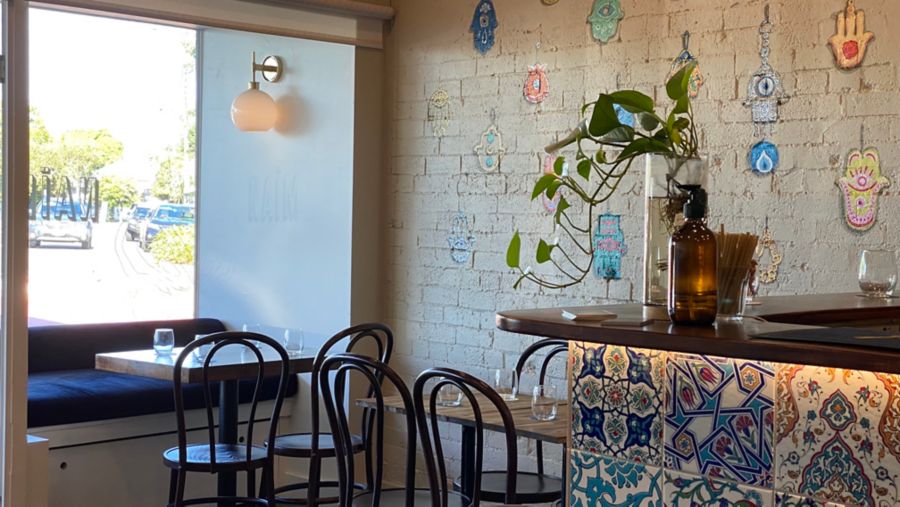 The interiors at Hamsa Room