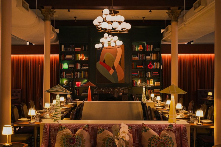 The plush decor at Naldham House, Brisbane