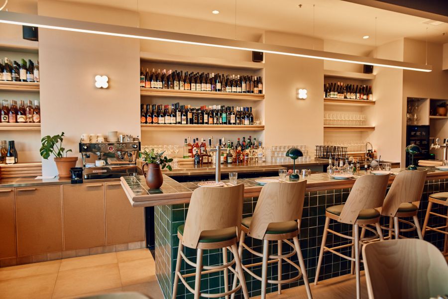 The bar setting at Bandit Pizza and Wine in Adelaide