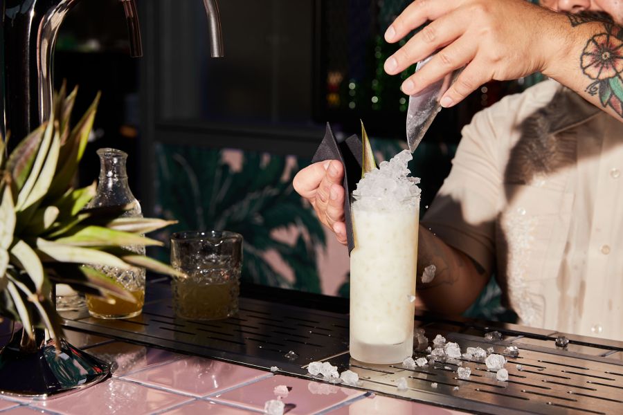 One of the cocktails served at Bar Tobala