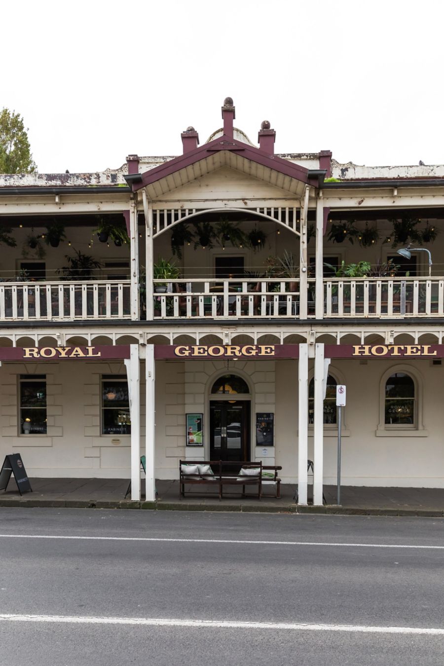 The entrace to Botanik, which is in the Royal George Hotel in Kyneton