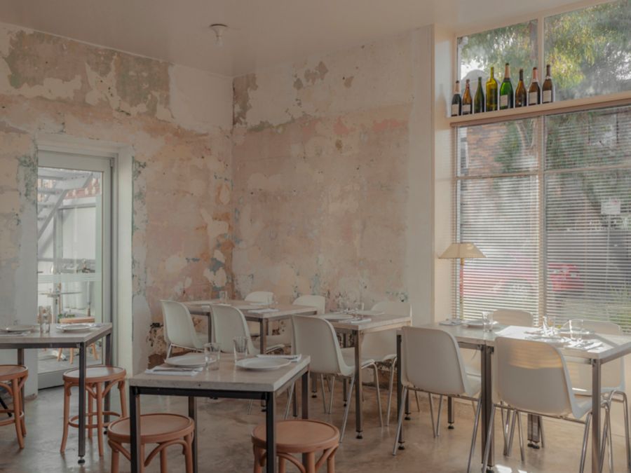 The setting inside Fitzroy's Carnation Canteen, Melbourne