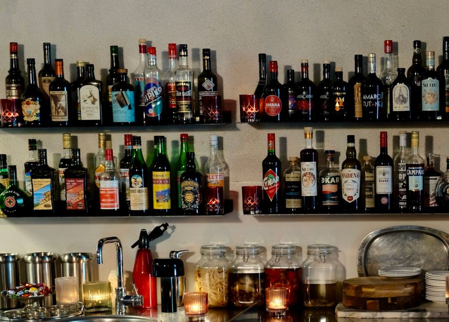 The amari selection at La Madonna Nera is impressive