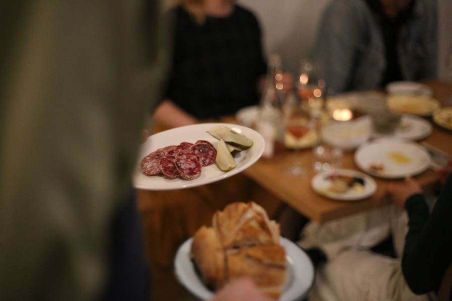 Serving up dishes at Lumen People, North Melbourne