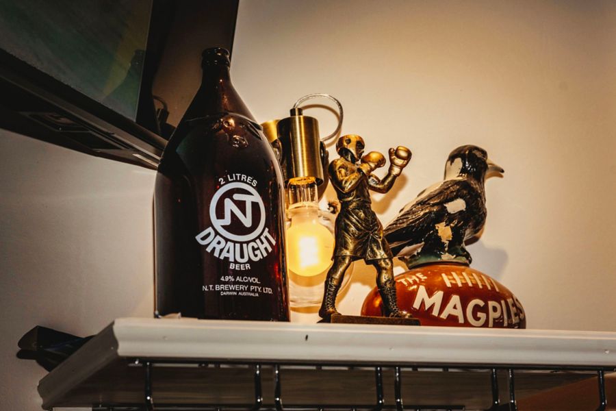 Some of the memorabilia around The Magpie in Sydney