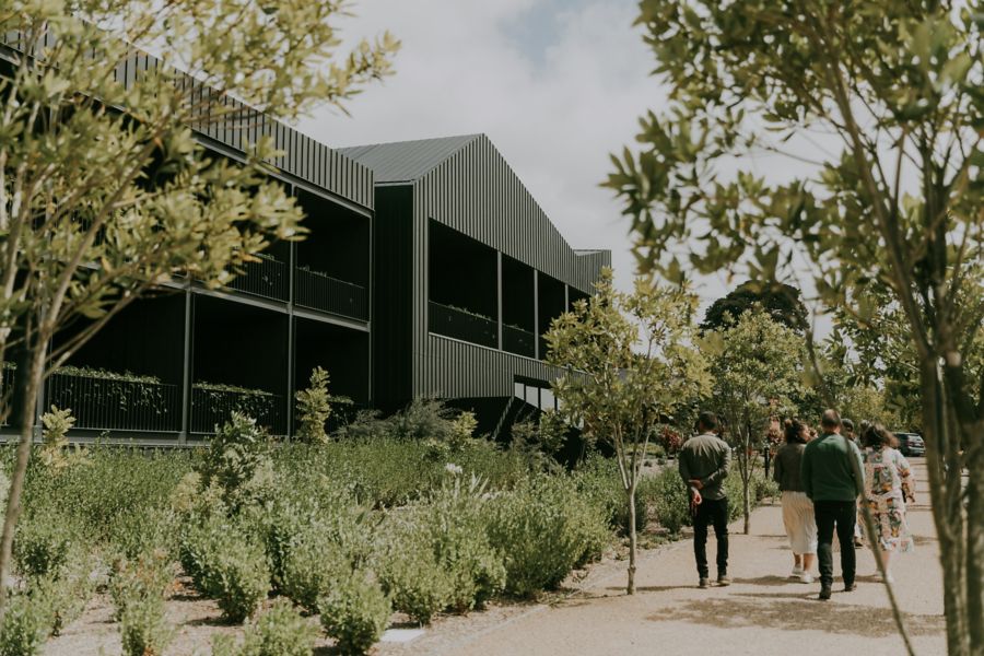 Outdoor garden at Rare Hare Wine & Food Store