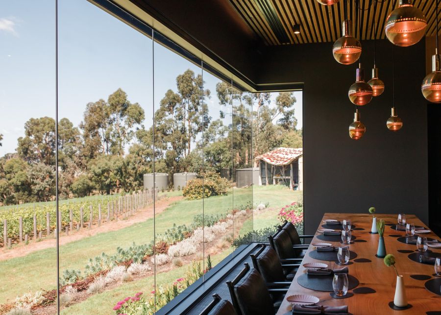 Ten minutes by tractor winery