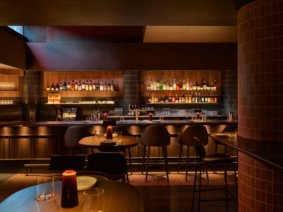 The bar setting at Mr Mills in Melbourne