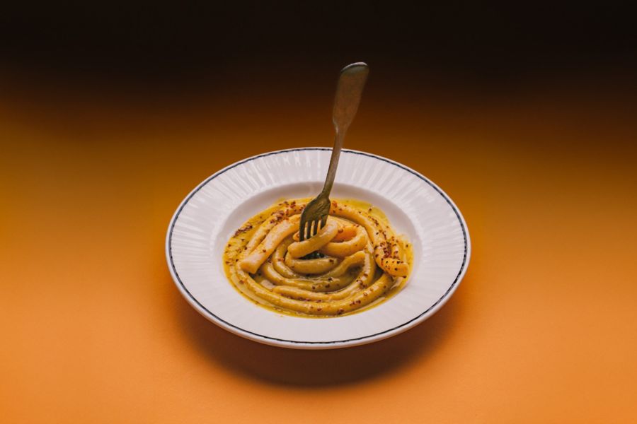 The thick pico pasta at Attenzione in Sydney is a talking point