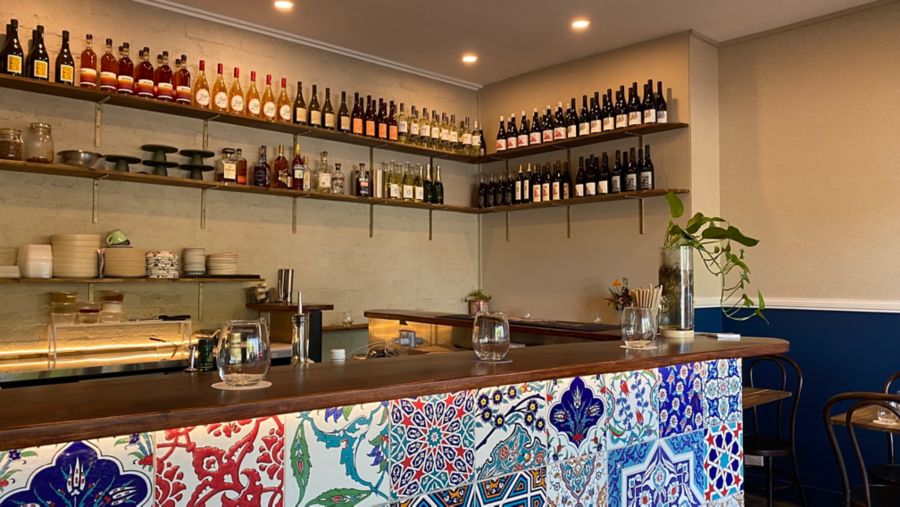 The bar at Hamsa Room