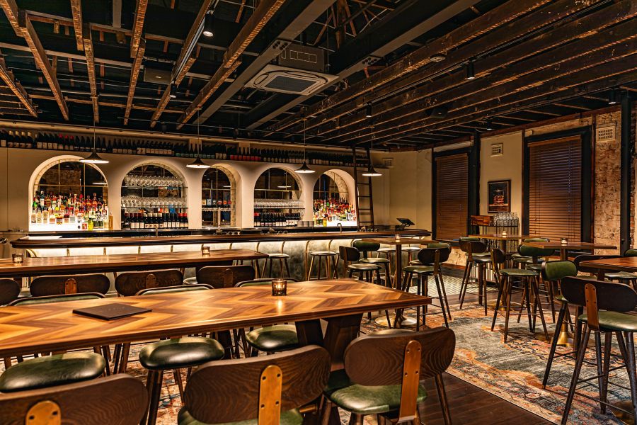 The bar and seating at Teddy's Enmore, Sydney