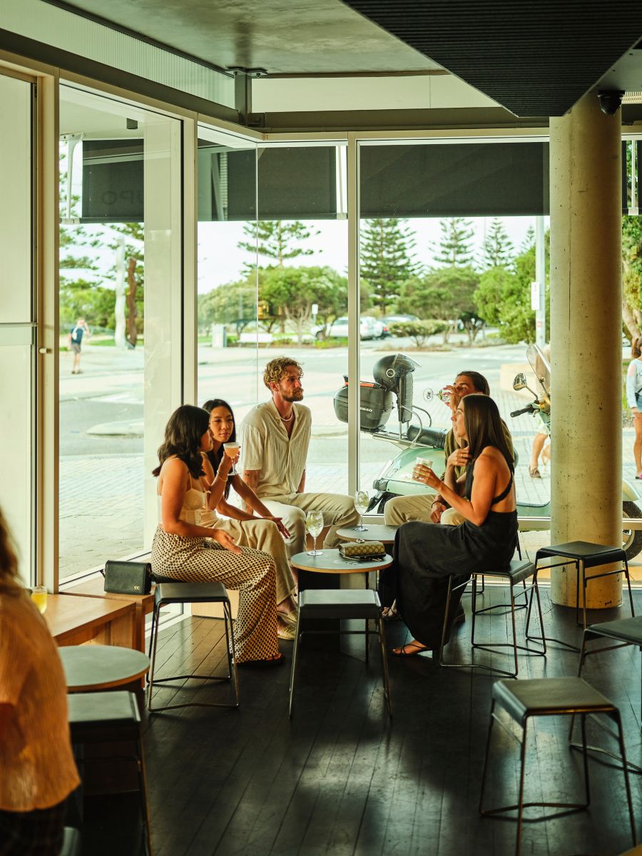Inside the North Fremantle wine bar Al Lupo