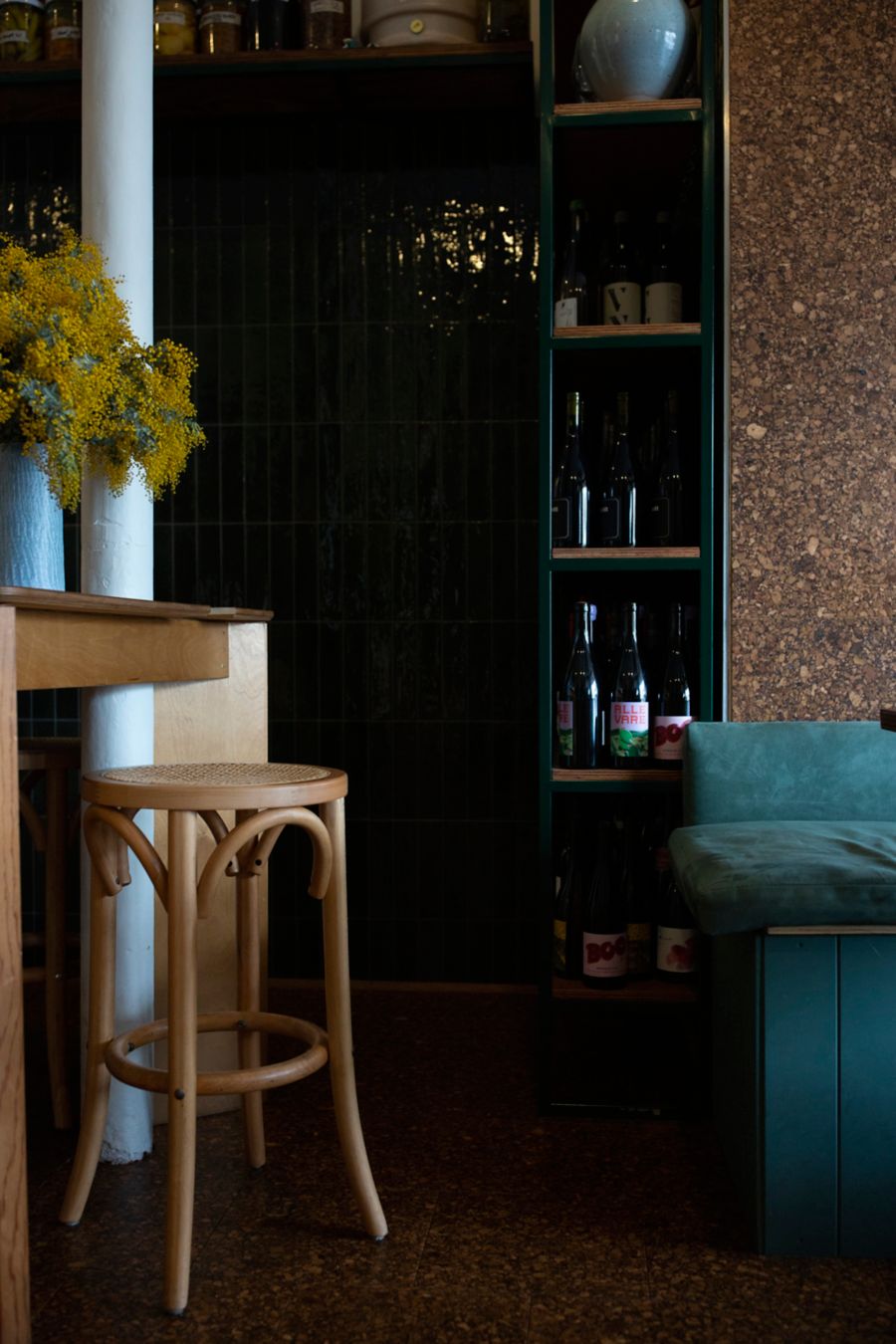 Interiors at Manzé in North Melbourne