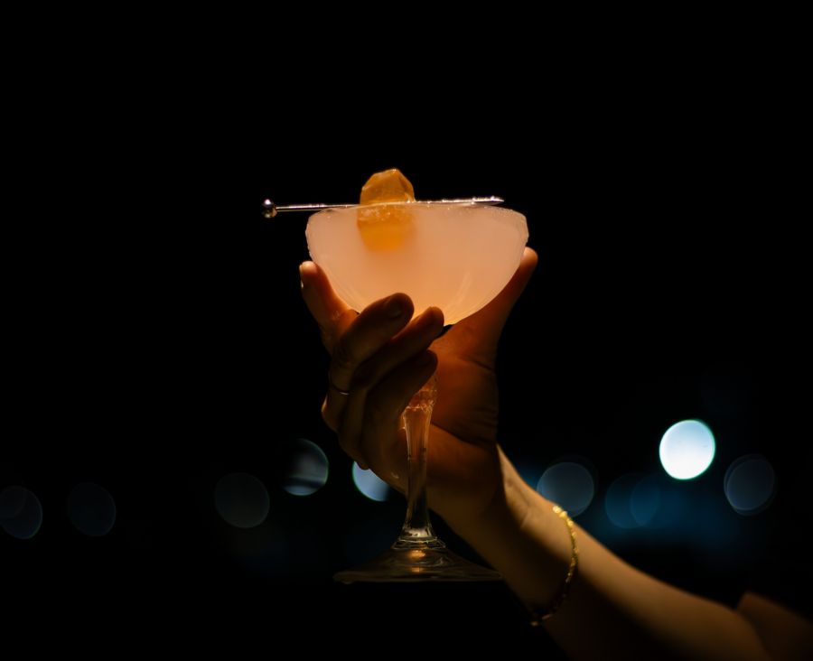 A cocktail served at Ach Wine Bar in Brisbane