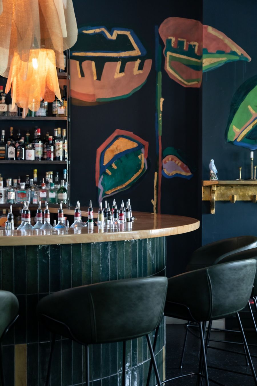 The bar counter at Botanik in regional Victoria