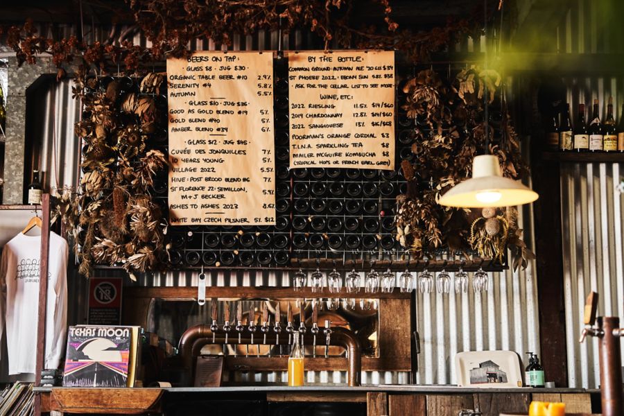 corrugated-iron warehouse at Wildflower 