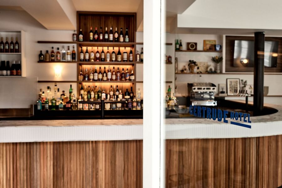The bar at the Gertrude Hotel in Melbourne