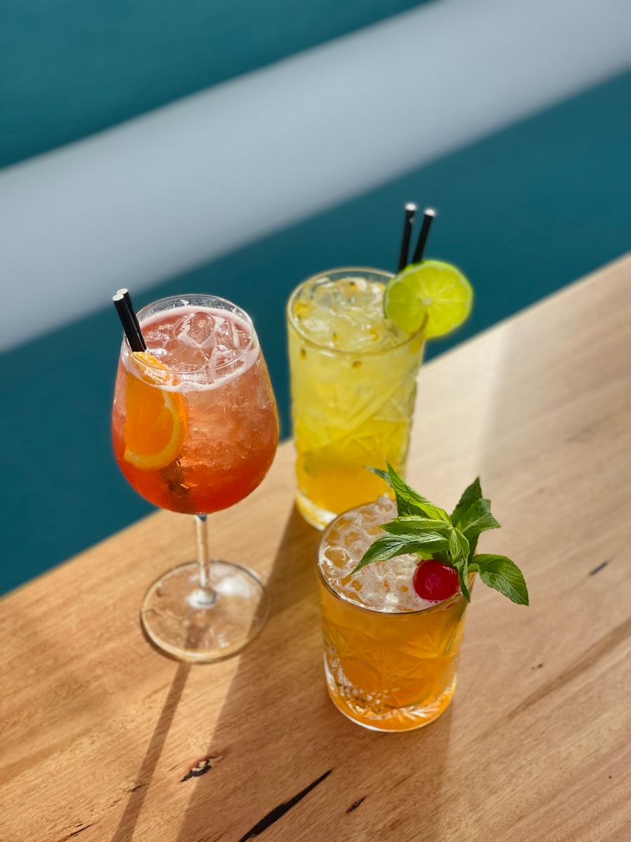 Cocktails served at The Tocky Terrace at The Toxteth