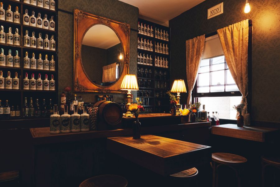 The striking decor inside Little Lon Distilling Co