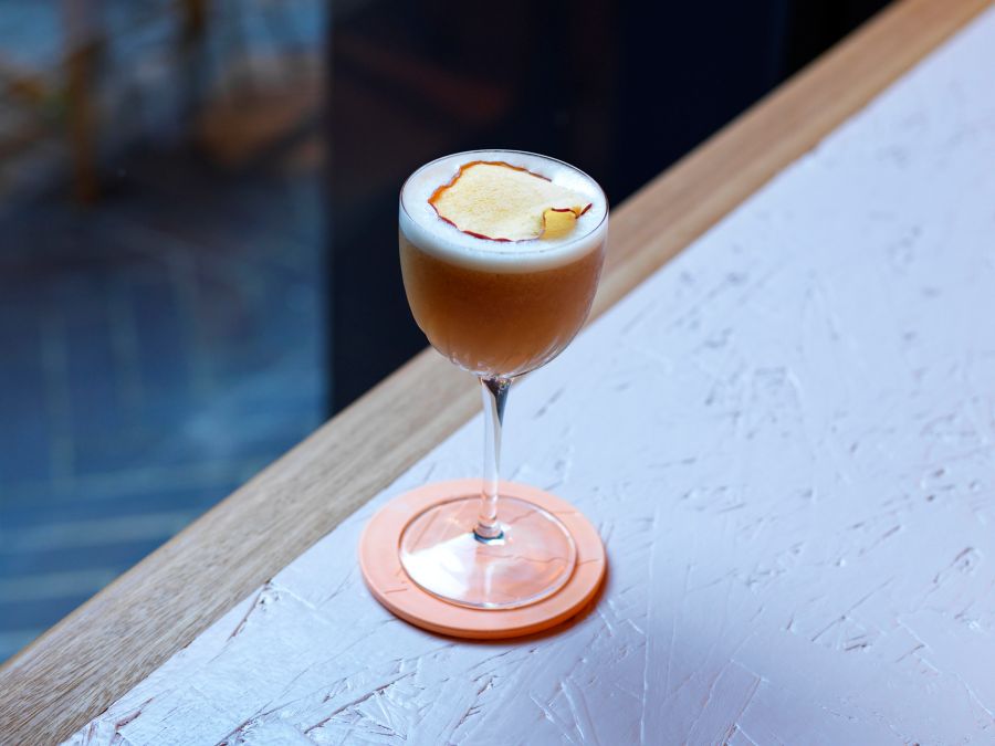 A cocktail at Longshore in Chippendale