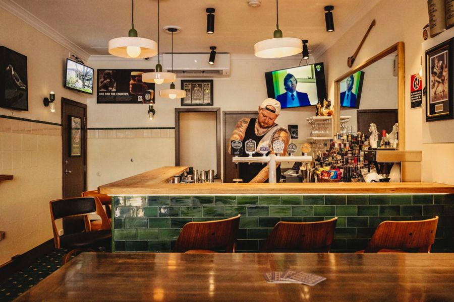 The bar at The Magpie in Sydney