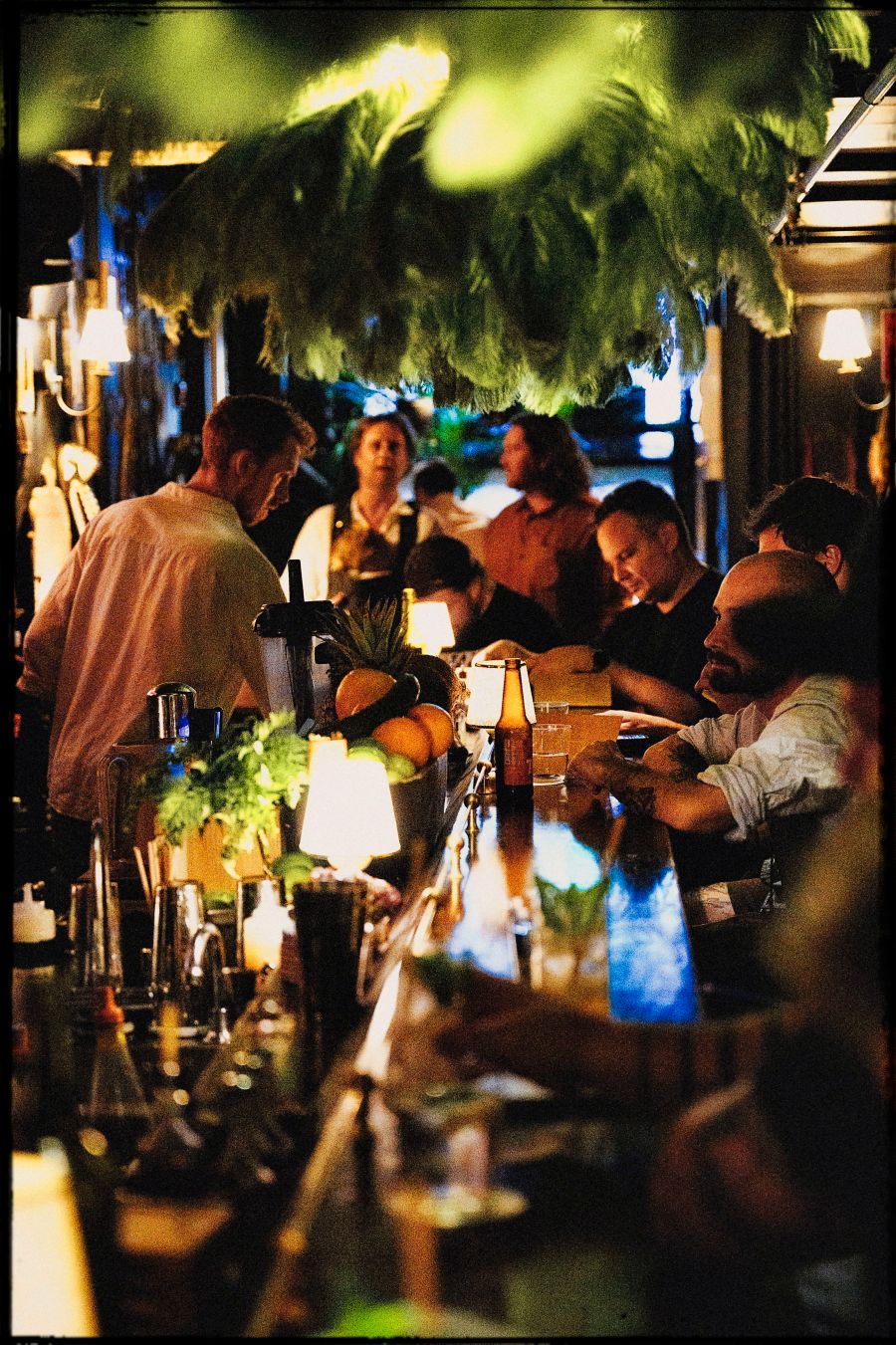 The busy bar at Old Love's in Sydney