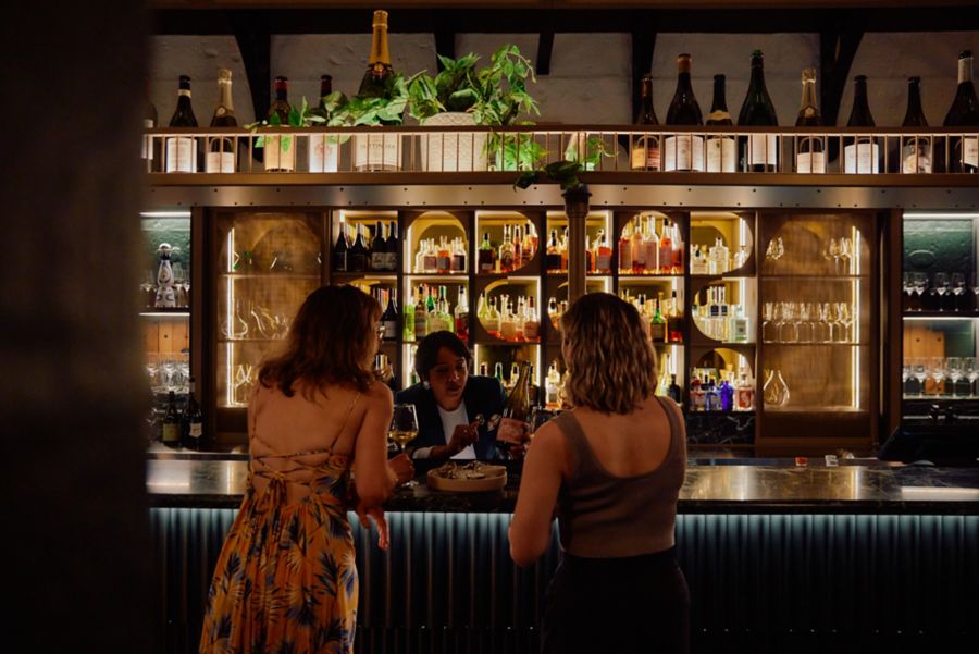 At the bar at Melbourne's Olivine