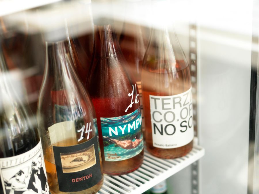 Some of the wines at Snack Kitchen