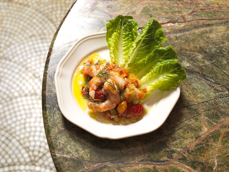 A prawn dish from the menu at 55 North by Ciberia